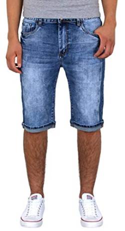 ESRA Herren Jeans Shorts Herren Kurze Hosen Herren Kurze Jeans Hose Bermuda Shorts Sommer Hose A370 von ESRA