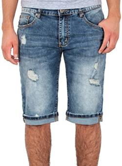 ESRA Herren Jeans Shorts Herren Kurze Hosen Herren Kurze Jeans Hose Bermuda Shorts Sommer Hose A370 von ESRA