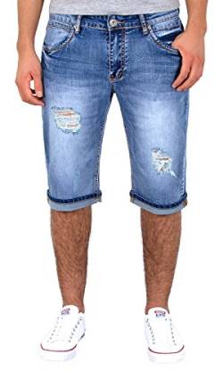 ESRA Herren Jeans Shorts Herren Kurze Hosen Herren Kurze Jeans Hose Bermuda Shorts Sommer Hose AS431 von ESRA