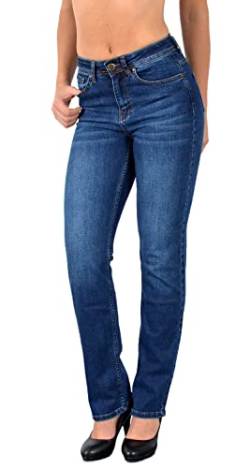 ESRA Jeans Damen Straight High Waist Stretch Jeanshose G200 von ESRA