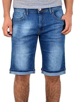 ESRA Kurze Hosen Herren 3/4 Hose Herren Shorts Herren Kurze Jeans Hose Bermuda A360 von ESRA