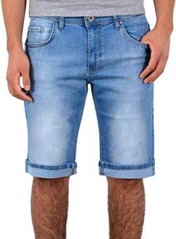 ESRA Kurze Hosen Herren 3/4 Hose Herren Shorts Herren Kurze Jeans Hose Bermuda A360 von ESRA