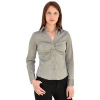 ESRA Langarmbluse Damen Bluse Langarm Damen Bluse langarm Hemdbluse Longbluse Business Bluse Langarmbluse von ESRA