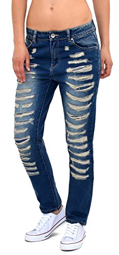 ESRA Sale - Damen Jeans Hosen Damen Jeanshosen Straight - Slim - Skinny - Hüftjeans Highwaist Jeans - Sale von ESRA