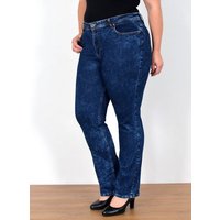 ESRA Straight-Jeans FG2 High Waist Jeans Damen Straight Hose Stretch bis Übergröße Plus Size von ESRA