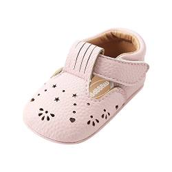 ESTAMICO Baby Mädchen Turnschuhe Anti-Rutsch Sommer Kleinkind Prinzessin Schuhe Rosa 3-6 Monate von ESTAMICO