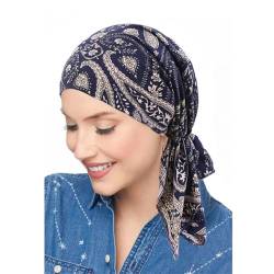ESTEVANJ MUR Kopfbedeckung für Damen Schlaf Beanie Kopftuch für kahle Wickel Krebs Hüte Bandana Elastic Turban (18) von ESTEVANJ MUR