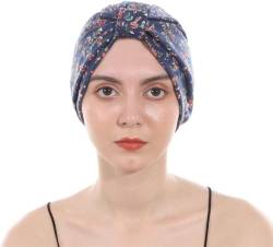 ESTEVANJ MUR Turbane für Frauen/Kopftuch für Frauen Weiche Turban-Kopftuch-Kopfbedeckung Plissee-Beanie-Mütze Haarausfall-Hut (DE/NL/SE/PL, Alphanumerisch, Einheitsgröße, B) von ESTEVANJ MUR