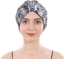 ESTEVANJ MUR Turbane für Frauen/Kopftuch für Frauen Weiche Turban-Kopftuch-Kopfbedeckung Plissee-Beanie-Mütze Haarausfall-Hut (DE/NL/SE/PL, Alphanumerisch, Einheitsgröße, E) von ESTEVANJ MUR