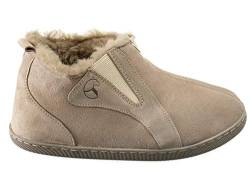 ESTRO Damen Lammfell Hausschuhe Echtleder Gefuttert Wolle Pantoffeln Schlappen Schuhe Intimo (41, Cappuccino 3) von ESTRO