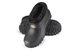 ESTRO Gummistiefel Gefüttert Herren Clogs - Regenstiefel Herren Gefütterte Gummistiefel Herren Winter Gummistiefel Herren Regenschuhe K042 (44 EU, Schwarz 2) von ESTRO