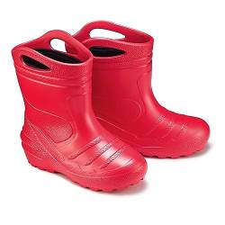 ESTRO Kinder Gummistiefel Mädchen Gefüttert - Regenstiefel Kinder Gummistiefel Kinder Leicht Regenschuhe Kinder Gummistiefel Jungen Gefüttert K051 (24 EU, Rot) von ESTRO