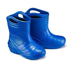 ESTRO Kinder Gummistiefel Mädchen Gefüttert - Regenstiefel Kinder Gummistiefel Kinder Leicht Regenschuhe Kinder Gummistiefel Jungen Gefüttert K051 (27 EU, Blau) von ESTRO