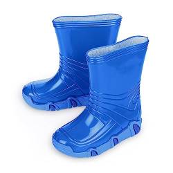 ESTRO Kinder Regenstiefel Regenschuhe Kinder - Gummistiefel Kinder Mädchen Gummistiefel Halbhoch Kinder Regenstiefel Kinder ZW01 (27/28 EU, ZW01 Blau) von ESTRO