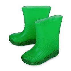 ESTRO Kinder Regenstiefel Regenschuhe Kinder - Gummistiefel Kinder Mädchen Gummistiefel Halbhoch Kinder Regenstiefel Kinder ZW01 (27/28 EU, ZW01 Grün) von ESTRO