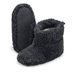 ESTRO Warme Hasschuhe Damen Winter - Hüttenschuhe Herren Winter Hausschuhe Damen Wolle Hausstiefel Damen Winter Hausschuhe Herren Warm B06 (36 EU, Schwarz) von ESTRO