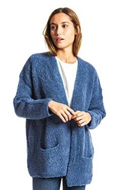 ETERKNITY - Bouclé-Strick Strickjacke für Damen, Blau, M von ETERKNITY