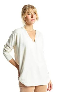 ETERKNITY - Oversize Pullover mit V-Ausschnitt aus Recyceltem Material für Damen, Dunkelgrau, XL von ETERKNITY