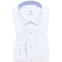 COMFORT FIT Luxury Shirt in weiß unifarben von ETERNA Mode GmbH