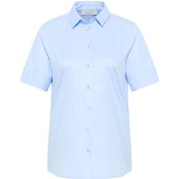 Cover Shirt Bluse in hellblau unifarben von ETERNA Mode GmbH