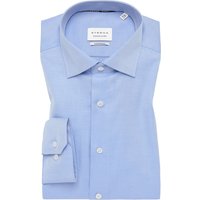 MODERN FIT Cover Shirt in blau unifarben von ETERNA Mode GmbH