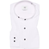 MODERN FIT Linen Shirt in weiß unifarben von ETERNA Mode GmbH