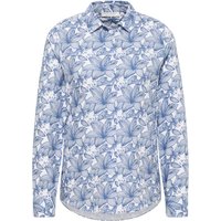 Oxford Shirt Bluse in navy bedruckt von ETERNA Mode GmbH