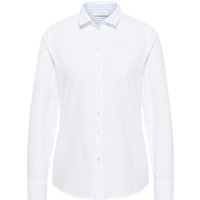 Oxford Shirt Bluse in weiß unifarben von ETERNA Mode GmbH