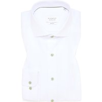 SLIM FIT Cover Shirt in weiß unifarben von ETERNA Mode GmbH