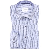 SLIM FIT Hemd in blau bedruckt von ETERNA Mode GmbH
