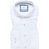 SLIM FIT Linen Shirt in weiß unifarben von ETERNA Mode GmbH