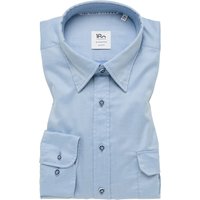 SLIM FIT Soft Luxury Shirt in hellblau unifarben von ETERNA Mode GmbH