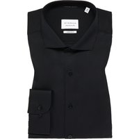 SUPER SLIM Cover Shirt in schwarz unifarben von ETERNA Mode GmbH
