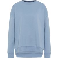 Strick Pullover in blau unifarben von ETERNA Mode GmbH