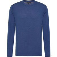 Strick Pullover in blau unifarben von ETERNA Mode GmbH