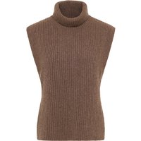 Strick Pullover in dunkelbraun unifarben von ETERNA Mode GmbH