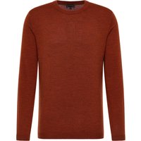 Strick Pullover in orange unifarben von ETERNA Mode GmbH