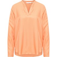 Viscose Shirt Bluse in mandarine unifarben von ETERNA Mode GmbH