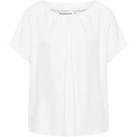 Viscose Shirt Bluse in off-white unifarben von ETERNA Mode GmbH