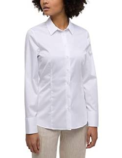 ETERNA Damen Satin Shirt Fitted 1/1 weiß 40_D_1/1 von ETERNA