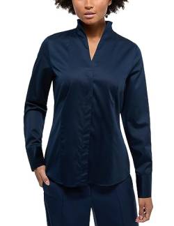 ETERNA Damen Satin Shirt Regular FIT 1/1 Navy 40_D_1/1 von ETERNA