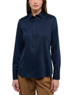 ETERNA Damen Satin Shirt Regular FIT 1/1 dunkelblau 42_D_1/1 von ETERNA