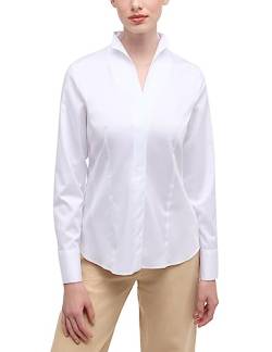 ETERNA Damen Satin Shirt Regular FIT 1/1 weiß 42_D_1/1 von ETERNA