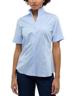 ETERNA Damen Satin Shirt Regular FIT 1/2 hellblau 36_D_1/2 von ETERNA