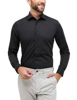 ETERNA Herren Original Shirt Slim FIT 1/1 schwarz 38_H_1/1 von ETERNA