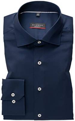 ETERNA Herren Performance Shirt MODERN FIT 1/1 Navy 44_H_1/1 von ETERNA