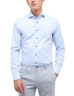 ETERNA Slim Fit Hemd Langarm Haifischkragen Oxford hellblau Größe 39 von ETERNA