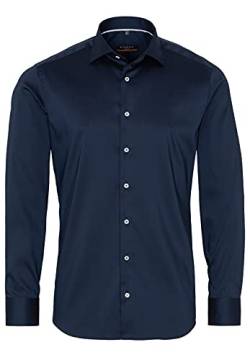 ETERNA Slim Fit Performence Hemd Langarm New Kent Stretch Nachtblau Größe 41 von ETERNA