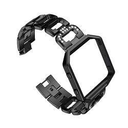 ETHZZLE Schwarze Armbänder Edelstahl Smartwatch für Männer uhr für männer schultergurt ersatzband ansehen Mann Uhrenrahmen von ETHZZLE