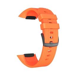 ETHZZLE Smartwatch-armband Tröster Mode-design Uhrarmband Smartwatch-zubehör Sportuhr Aus Silikon Gang Weiches Armband Silikonarmband Armband Riemen Silikonarmbänder Orange Anschauen Profi von ETHZZLE